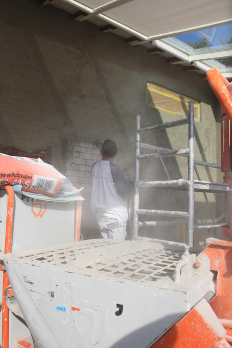 Stukadoor aan het werk